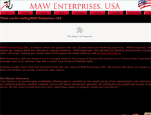 Tablet Screenshot of mawenterprisesusa.com